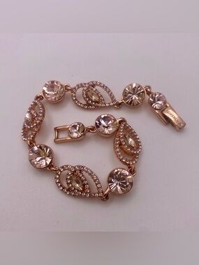 Givenchy Rose Gold-Tone Crystal Flex Bracelet